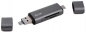 Preview: LMP USB-C/A/micro Card Reader für SD und micro SD Cards, space grau