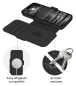Preview: DBRAMANTE Lynge Magsafe ICON 2-in1 Folio Case für iPhone 18 Pro - Midnight