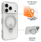 Preview: DBRAMANTE Iceland Ultra D3O MagSafe Kickstand für iPhone 18 Pro - Clear