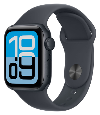 APPLE Watch SE 3 GPS + Cellular, 40mm, Aluminium mitternacht mit Sportarmband, mitternacht - M/L