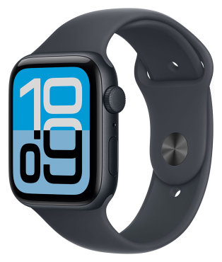 APPLE Watch SE 3 GPS + Cellular, 44mm, Aluminium mitternacht mit Sportarmband, mitternacht - M/L