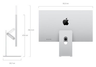 APPLE Studio Display XDR, Nanotexturglas, neigungs- und höhenverstellbarer Standfuß