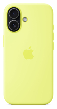 APPLE iPhone 17 Silikon Case mit MagSafe - Neon Gelb
