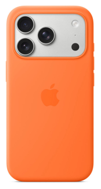 APPLE iPhone 17 Pro Silikon Case mit MagSafe - Orange