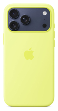 APPLE iPhone 17 Pro Max Silikon Case mit MagSafe - Neongelb