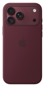 APPLE iPhone 18 Pro Max Silikon Case mit MagSafe - Burgunder