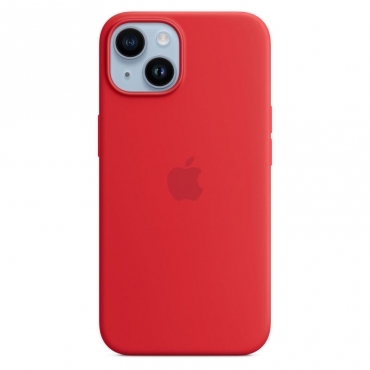 APPLE iPhone 14 Silikon Case mit MagSafe, (PRODUCT)RED