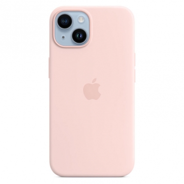 APPLE iPhone 14 Silikon Case mit MagSafe, kalkrosa