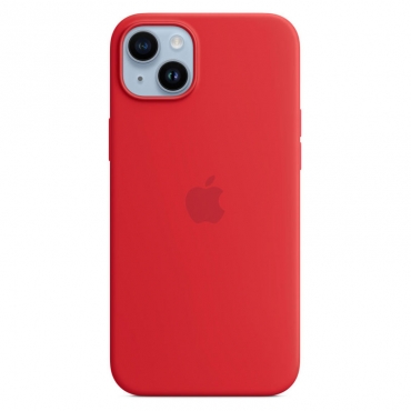 APPLE iPhone 14 Plus Silikon Case mit MagSafe, (PRODUCT)RED