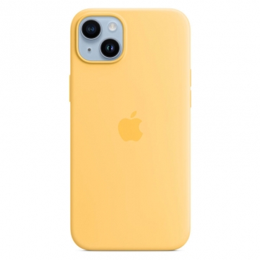 APPLE iPhone 14 Plus Silikon Case mit MagSafe, sonnenlicht