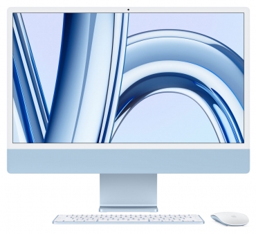 APPLE iMac 24" M3, 8C CPU, 8C GPU, 8GB, 256GB, MK, MM, blau