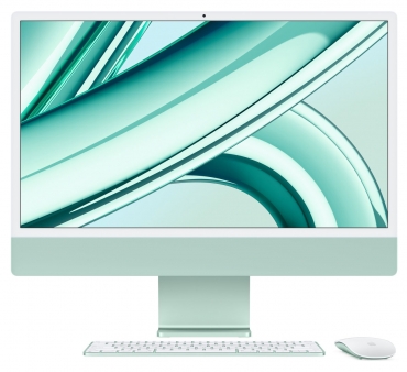 APPLE iMac 24" M3, 8C CPU, 10C GPU, 8GB, 256GB, MK TID, MM, GBEN, grün