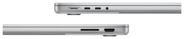 APPLE MacBook Pro 14" M3, 8C CPU, 10C GPU, 8GB, 512GB, 70W, silber