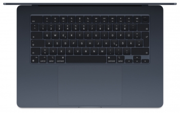 APPLE MacBook Air 15" M3, 8C CPU, 10C GPU, 256GB, 8GB, 35W Dual, mitternacht