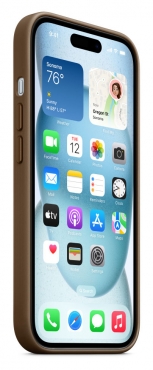 APPLE iPhone 15 Feingewebe Case mit MagSafe - Taupe