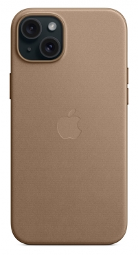 APPLE iPhone 15 Plus Feingewebe Case mit MagSafe - Taupe