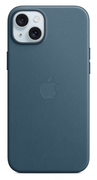 APPLE iPhone 15 Plus Feingewebe Case mit MagSafe - Pazifikblau
