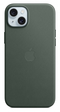 APPLE iPhone 15 Plus Feingewebe Case mit MagSafe - Immergrün