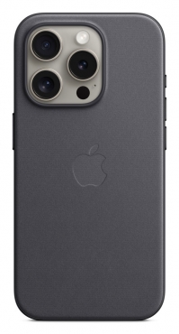 APPLE iPhone 15 Pro Feingewebe Case mit MagSafe - Schwarz