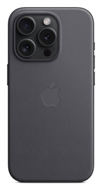 APPLE iPhone 15 Pro Feingewebe Case mit MagSafe - Schwarz