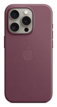 APPLE iPhone 15 Pro Feingewebe Case mit MagSafe - Mulberry