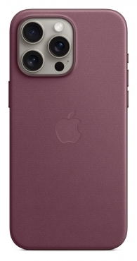 APPLE iPhone 15 Pro Max Feingewebe Case mit MagSafe - Mulberry