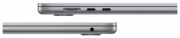 APPLE MacBook Air 15" M3, 8C CPU, 10C GPU, 512GB, 16GB, 35W Dual, space grau