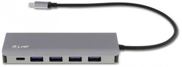 LMP USB-C Hub, 7-Port, USB-A & USB-C, space grau