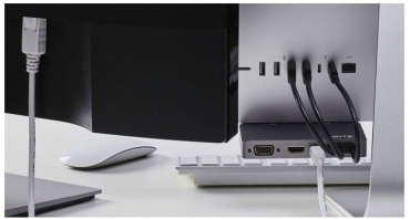 LMP USB-C Attach Dock Pro 4K 10-Port für iMac, space grau