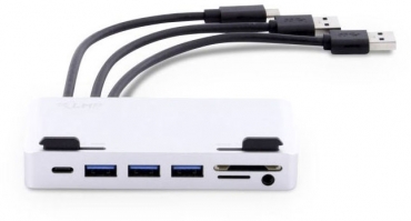 LMP USB-C Attach Dock Pro 4K 10-Port für iMac, silber