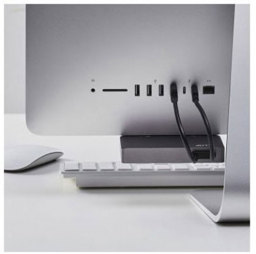 LMP USB-C Attach Hub 7-Port für iMac, Gen 2 (10G), silber