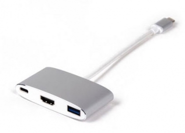 LMP USB-C HDMI & USB 3.0 Multiport Adapter, silber