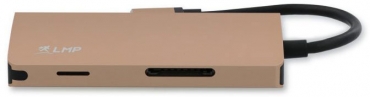 LMP USB-C mini Dock 8-port, gold