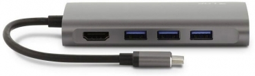 LMP USB-C mini Dock 8-port, spacegrau