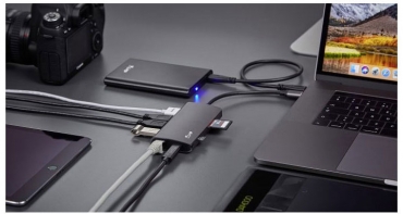 LMP USB-C mini Dock 8-port, spacegrau