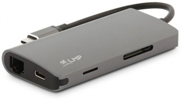 LMP USB-C mini Dock 8-port, spacegrau