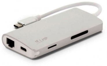 LMP USB-C mini Dock 8-port, silber