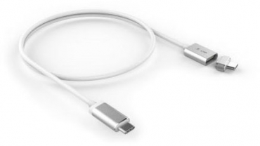 LMP Magnetic Safety Ladekabel USB-C, silber, 1.8m