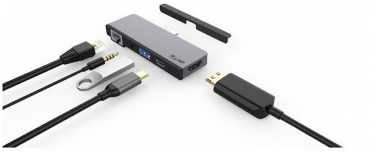 LMP USB-C Tablet Dock 4K, 5-Port, iPad Pro, spacegrau