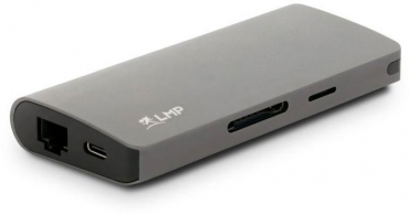 LMP USB-C Travel Dock 4K 9-port, spacegrau