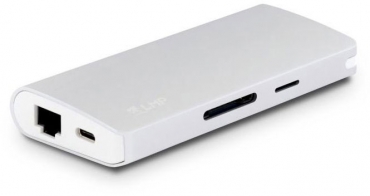 LMP USB-C Travel Dock 4K 9-port, silber