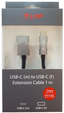 LMP USB-C Verlängerungskabel, 1m, spacegrau