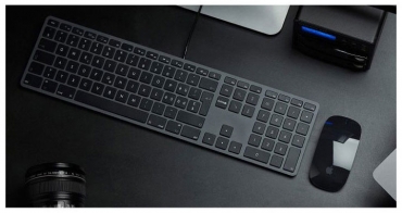 LMP kabelgebundene USB Tastatur spacegrau, deutsch