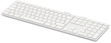 LMP kabelgebundene USB Tastatur silber, deutsch