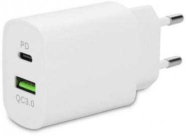 LMP Dual Port Power Adapter 20W, USB-A & USB-C