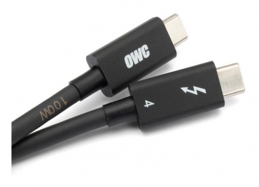 OWC Thunderbolt 4/USB-C Kabel (40Gb/s), 0.7m, schwarz
