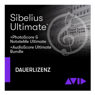 AVID Sibelius Ultimate, Dauerlizenz + PhotoScore & NotateMe Ultimate + AudioScore Ultimate (Download)