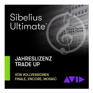 AVID Sibelius Ultimate, Jahreslizenz - TRADE-UP von Finale, Encore, Mosaic, Notion (Download)