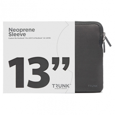 TRUNK Neopren Sleeve für MacBook Pro/Air 13" (2016-2020), dunkelgrau