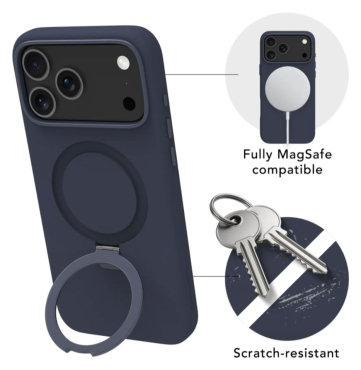 DBRAMANTE Roskilde MagSafe Kickstand ICON für iPhone 18 Pro Max - Deep Water